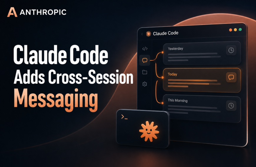 Anthropic Claude Code Cross-Session Messaging feature for persistent AI coding sessions