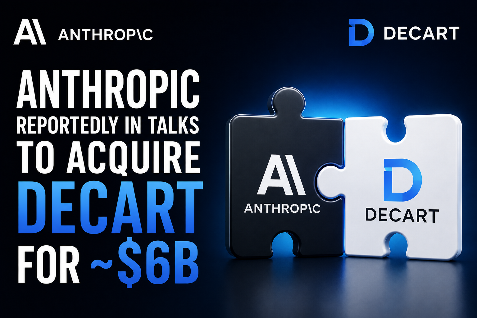 Anthropic reportedly in talks to acquire Decart AI for $6 billion