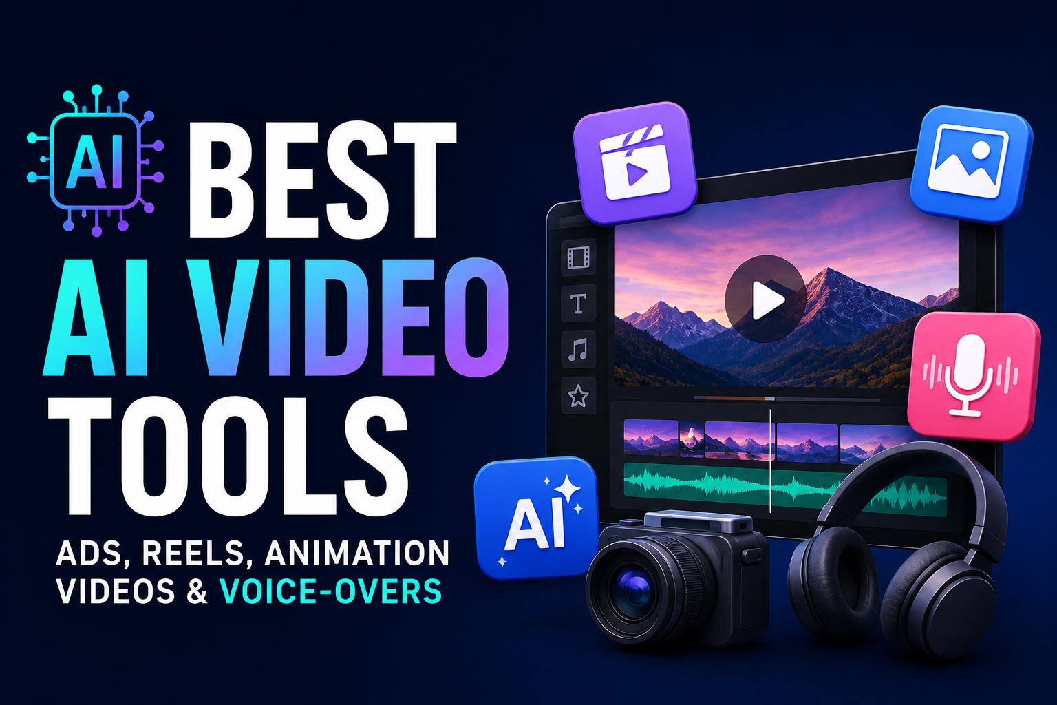 Best AI tools for creating video ads, Reels, animation videos and voice-overs