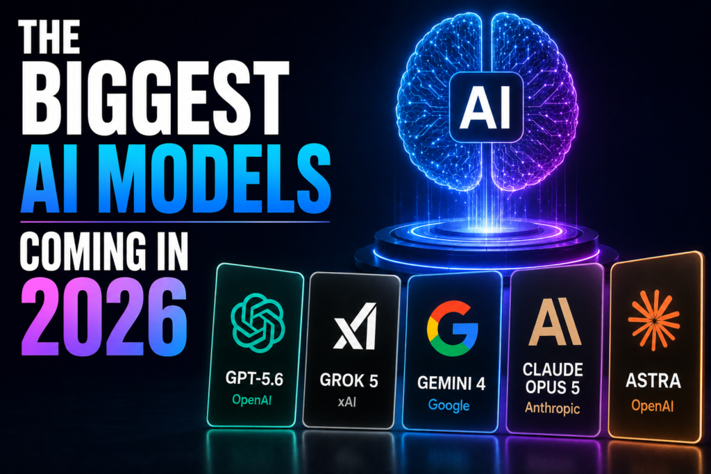 Biggest AI models of 2026 including GPT, Grok, Gemini and Claude