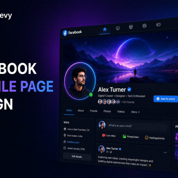 Facebook Profile UI Redesign