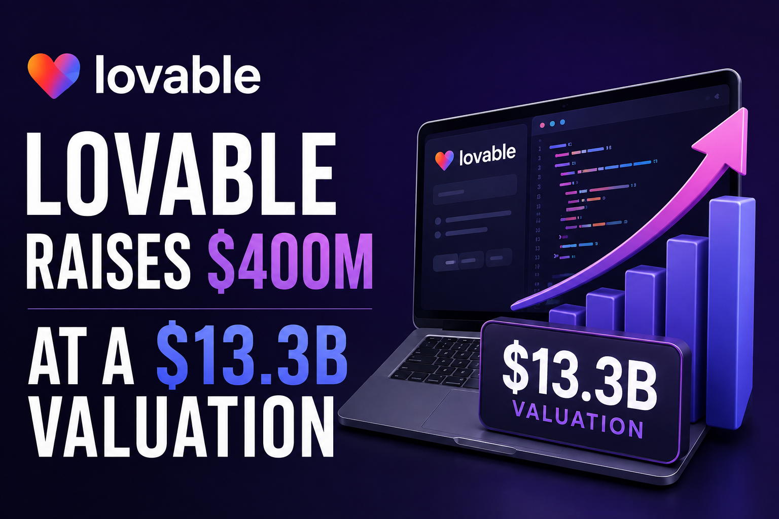 Lovable AI coding startup raises $400 million at $13.3 billion valuation