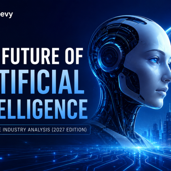 The Future of Artificial Intelligence 2027 industry analysis showing AI infrastructure, robotics, enterprise AI and autonomous agents