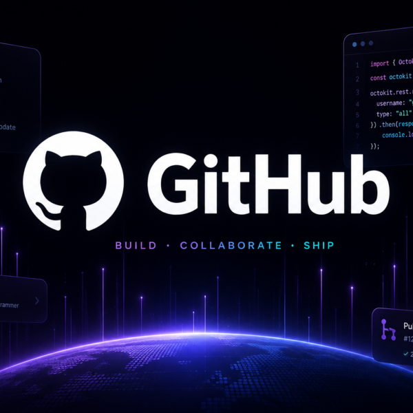 Futuristic GitHub Profile UI redesign concept featuring modern developer dashboard