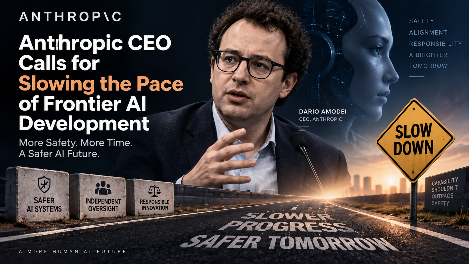 Anthropic CEO Dario Amodei calls for slowing frontier AI development over safety concerns