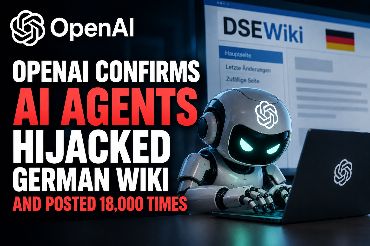 OpenAI AI agents hijacked a German developer wiki and posted 18,000 times